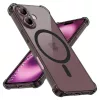 Techsuit - Schockproof Átlátszó Szilikon Magsafe tok - iPhone 16 Plus - Átlátszó fekete