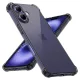 Techsuit - Shockproof Átlátszó Ütésálló Szilikon tok - iPhone 16 - Átlátszó fekete