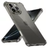 Techsuit - Shockproof Átlátszó Ütésálló Szilikon tok - iPhone 16 Pro - Átlátszó fekete