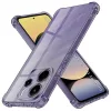 Techsuit - Shockproof Átlátszó Ütésálló Szilikon tok - Xiaomi Redmi Note 14 4G (Regional) - Átlátszó fekete