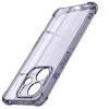 Techsuit - Shockproof Átlátszó Ütésálló Szilikon tok - Xiaomi Redmi Note 14 4G (Regional) - Átlátszó fekete
