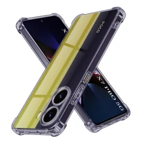   Techsuit - Shockproof Átlátszó Ütésálló Szilikon tok - Xiaomi Poco X7 Pro - Átlátszó fekete