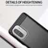 Techsuit - Carbon szilikon tok - Xiaomi Mi 11i / Poco F3 - Fekete