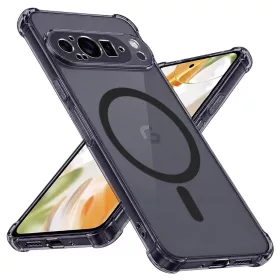   Techsuit - Schockproof Átlátszó Szilikon Magsafe tok - Google Pixel 9 Pro XL - Átlátszó fekete
