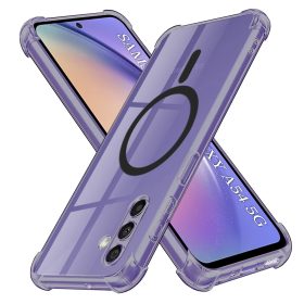   Techsuit - Schockproof Átlátszó Szilikon Magsafe tok - Samsung Galaxy A54 - Átlátszó fekete