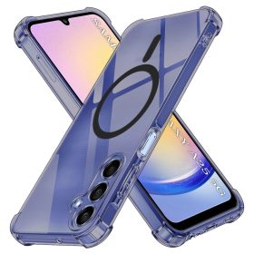   Techsuit - Schockproof Átlátszó Szilikon Magsafe tok - Samsung Galaxy A25 5G - Átlátszó fekete