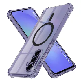   Techsuit - Schockproof Átlátszó Szilikon Magsafe tok - Samsung Galaxy A36 5G - Átlátszó fekete