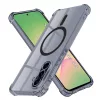 Techsuit - Shockproof Átlátszó Szilikon Magsafe tok - Samsung Galaxy A56 5G - Átlátszó fekete