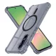 Techsuit - Shockproof Átlátszó Szilikon Magsafe tok - Samsung Galaxy A56 5G - Átlátszó fekete