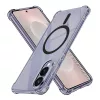 Techsuit - Schockproof Átlátszó Szilikon Magsafe tok - Samsung Galaxy S25 Edge - Átlátszó fekete