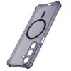 Techsuit - Shockproof Átlátszó Szilikon Magsafe tok - Samsung Galaxy A17 5G / A17 4G - Átlátszó fekete