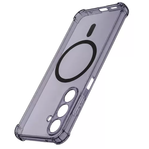 Techsuit - Shockproof Átlátszó Szilikon Magsafe tok - Samsung Galaxy A17 5G / A17 4G - Átlátszó fekete