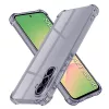 Techsuit - Shockproof Átlátszó Ütésálló Szilikon tok - Samsung Galaxy A56 5G - Átlátszó fekete