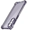 Techsuit - Shockproof Átlátszó Ütésálló Szilikon tok - Samsung Galaxy A56 5G - Átlátszó fekete