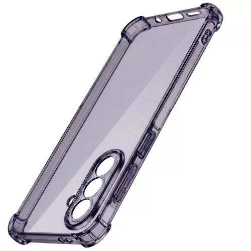 Techsuit - Shockproof Átlátszó Ütésálló Szilikon tok - Samsung Galaxy A56 5G - Átlátszó fekete