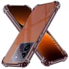 Techsuit - Shockproof Átlátszó Ütésálló Szilikon tok - Realme GT 7 Pro - Átlátszó fekete