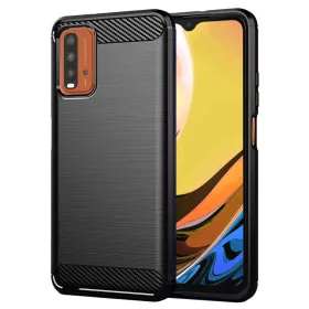   Techsuit - Carbon szilikon tok - Xiaomi Redmi 9T / Redmi 9 Power - Fekete
