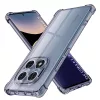 Techsuit - Shockproof Átlátszó Ütésálló Szilikon tok - Xiaomi Redmi Note 14 Pro 5G / Poco X7 - Átlátszó fekete