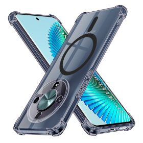   Techsuit - Schockproof Átlátszó Szilikon Magsafe tok - Honor Magic6 Lite - Átlátszó fekete