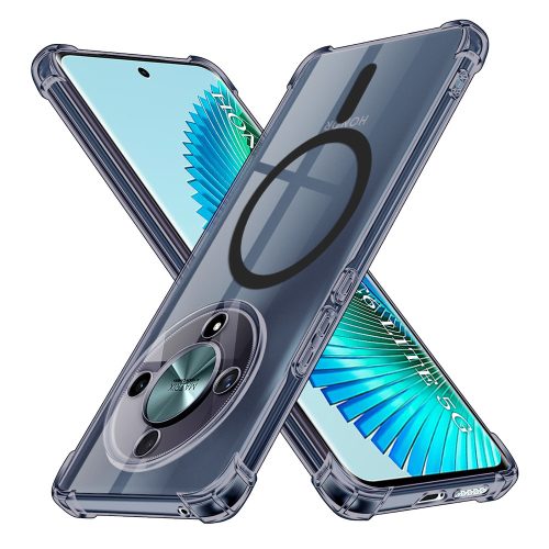 Techsuit - Schockproof Átlátszó Szilikon Magsafe tok - Honor Magic6 Lite - Átlátszó fekete