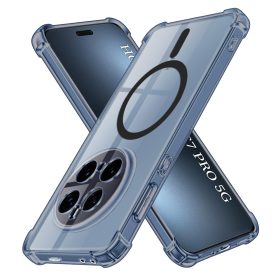   Techsuit - Schockproof Átlátszó Szilikon Magsafe tok - Honor Magic7 Pro - Átlátszó fekete