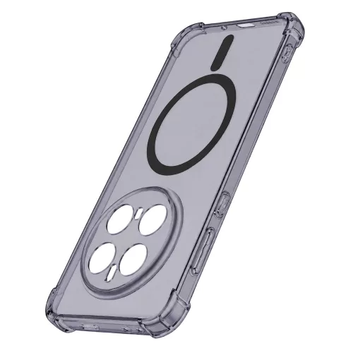 Techsuit - Schockproof Átlátszó Szilikon Magsafe tok - Honor Magic7 Pro - Átlátszó fekete