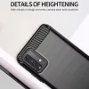 Techsuit - Carbon szilikon tok - Xiaomi Redmi 9T / Redmi 9 Power - Fekete