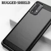 Techsuit - Carbon szilikon tok - Xiaomi Redmi 9T / Redmi 9 Power - Fekete