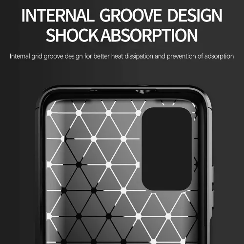 Techsuit - Carbon szilikon tok - Xiaomi Redmi 9T / Redmi 9 Power - Fekete