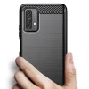 Techsuit - Carbon szilikon tok - Xiaomi Redmi 9T / Redmi 9 Power - Fekete
