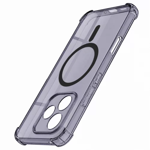 Techsuit - Schockproof Átlátszó Szilikon Magsafe tok - Honor 400 Lite - Átlátszó fekete