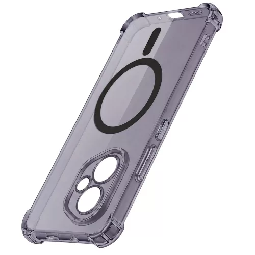 Techsuit - Schockproof Átlátszó Szilikon Magsafe tok - Honor 400 - Átlátszó fekete