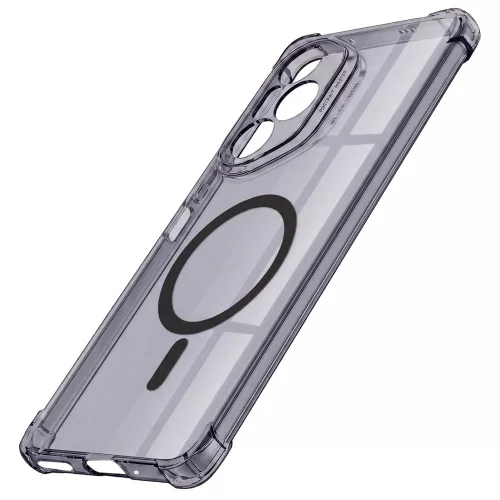 Techsuit - Schockproof Átlátszó Szilikon Magsafe tok - Honor 400 Pro - Átlátszó fekete