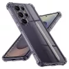Techsuit - Shockproof Átlátszó Ütésálló Szilikon tok - Samsung Galaxy S25 Ultra - Átlátszó fekete
