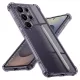 Techsuit - Shockproof Átlátszó Ütésálló Szilikon tok - Samsung Galaxy S25 Ultra - Átlátszó fekete