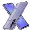 Techsuit - Shockproof Átlátszó Ütésálló Szilikon tok - Samsung Galaxy A36 5G - Átlátszó fekete