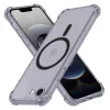 Techsuit - Shockproof Átlátszó Szilikon Magsafe tok - iPhone 16e / iPhone 17e - Átlátszó fekete