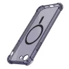 Techsuit - Shockproof Átlátszó Szilikon Magsafe tok - iPhone 16e / iPhone 17e - Átlátszó fekete