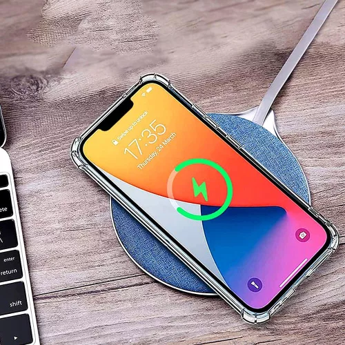 Techsuit - Shockproof Átlátszó Szilikon Magsafe tok - iPhone 16e / iPhone 17e - Átlátszó fekete
