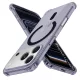 Techsuit - Shockproof Átlátszó Szilikon Magsafe tok - iPhone 17 Pro - Átlátszó fekete