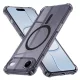 Techsuit - Schockproof Átlátszó Szilikon Magsafe tok - iPhone 17 Air - Átlátszó fekete