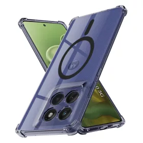   Techsuit - Schockproof Átlátszó Szilikon Magsafe tok - Motorola Edge 60 / Edge 60 Fusion - Átlátszó fekete