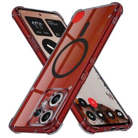   Techsuit - Schockproof Átlátszó Szilikon Magsafe tok - Nothing CMF Phone 2 Pro - Átlátszó fekete