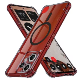   Techsuit - Schockproof Átlátszó Szilikon Magsafe tok - Nothing CMF Phone 2 Pro - Átlátszó fekete