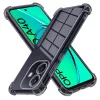 Techsuit - Shockproof Átlátszó Ütésálló Szilikon tok - Oppo A40 4G - Átlátszó fekete