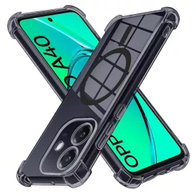   Techsuit - Schockproof Átlátszó Szilikon Magsafe tok - Oppo A40 4G - Átlátszó fekete