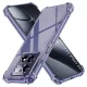 Techsuit - Shockproof Átlátszó Ütésálló Szilikon tok - Xiaomi 14T Pro - Átlátszó fekete