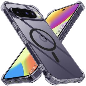   Techsuit - Schockproof Átlátszó Szilikon Magsafe tok - Google Pixel 10 / 10 Pro - Átlátszó fekete