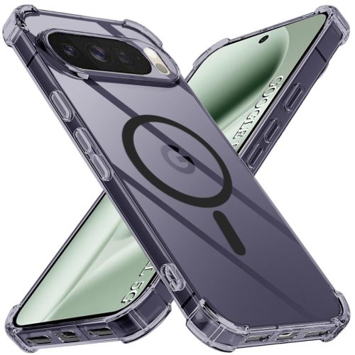 Techsuit - Schockproof Átlátszó Szilikon Magsafe tok - Google Pixel 10 Pro XL - Átlátszó fekete