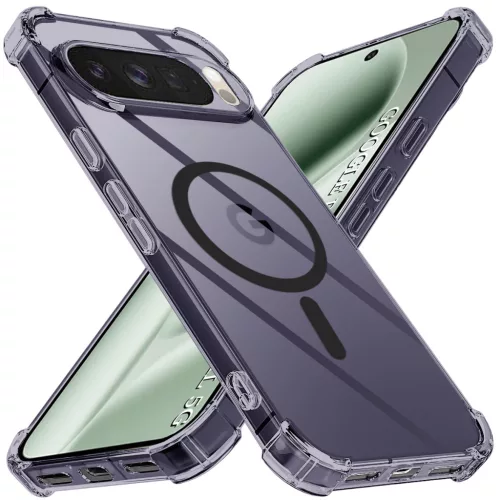 Techsuit - Schockproof Átlátszó Szilikon Magsafe tok - Google Pixel 10 Pro XL - Átlátszó fekete